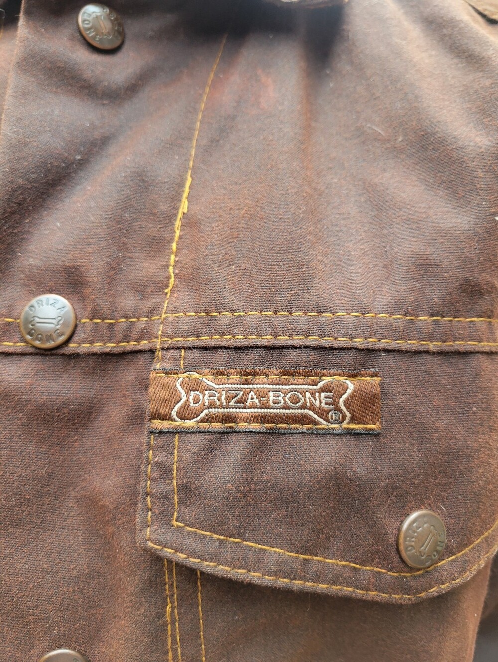 Unisex Driza-Bone Brown Waxed Canvas Field Jacket - Picture 3 of 9